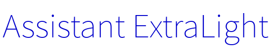 Assistant ExtraLight font